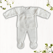 Sardon Baby Ivory Knitted Jumper and Legging Set